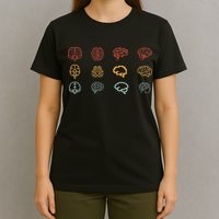 neuroscience retro graphic brain science for neurologist T-Shirt