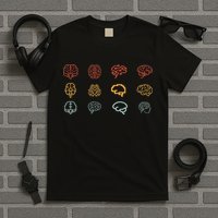 neuroscience retro graphic brain science for neurologist T-Shirt