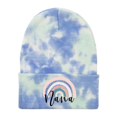 Nana Rainbow Grandma Christmas MotherS Day Gift Tie Dye 12in Knit Beanie