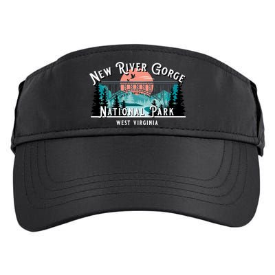 New River Gorge National Park West Virginia USA Souvenir Adult Drive Performance Visor
