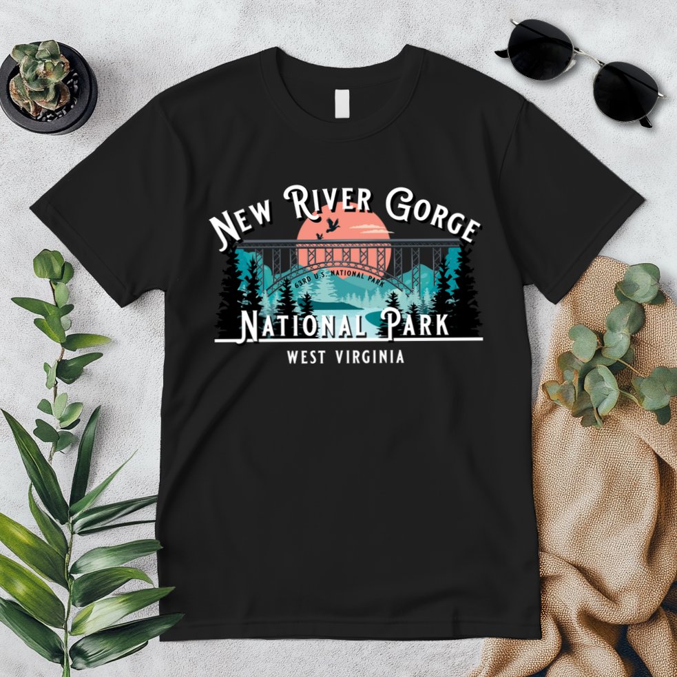 New River Gorge National Park West Virginia USA Souvenir Premium T-Shirt