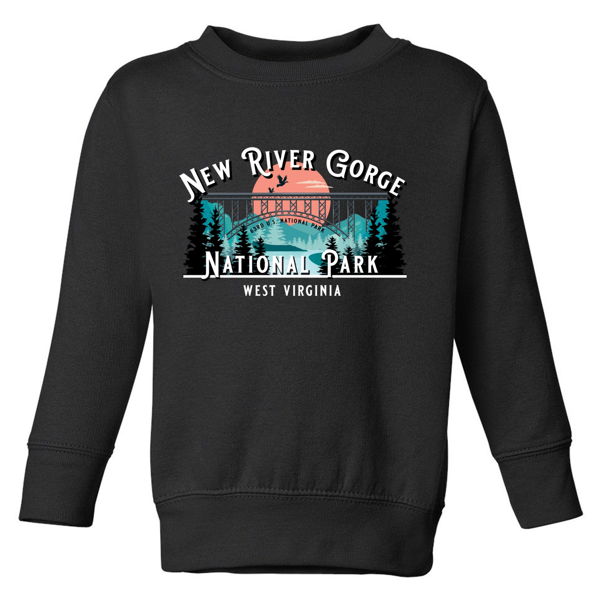 New River Gorge National Park West Virginia USA Souvenir Toddler Sweatshirt