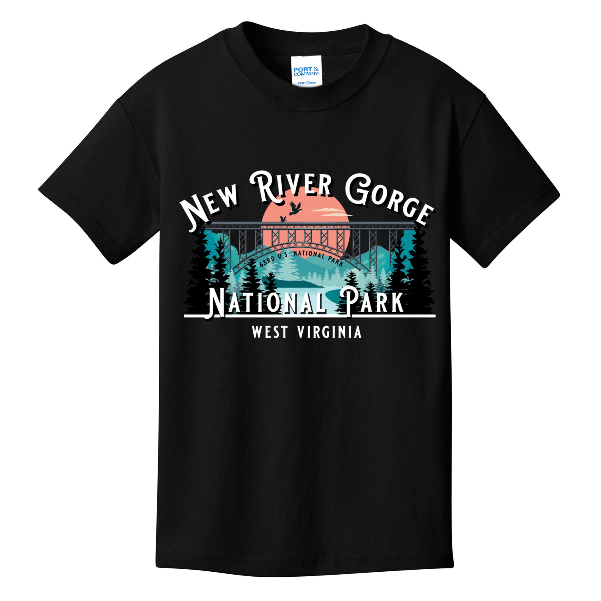 New River Gorge National Park West Virginia USA Souvenir Kids T-Shirt