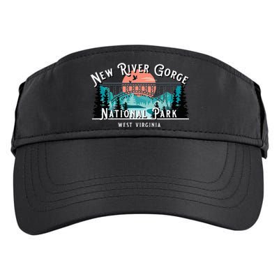 New River Gorge National Park West Virginia Usa Souvenir Adult Drive Performance Visor