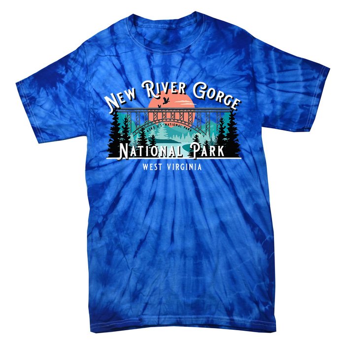 New River Gorge National Park West Virginia Usa Souvenir Tie-Dye T-Shirt