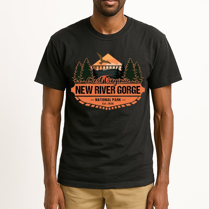 New River Gorge National Park West Virginia Hiking Souvenir Tall T-Shirt