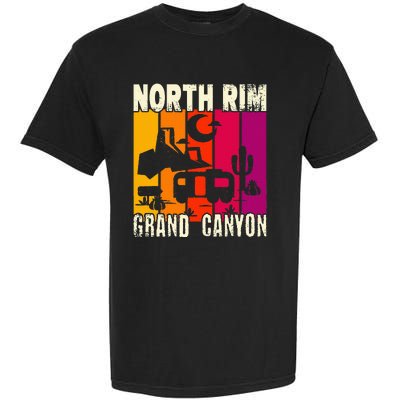 North Rim Grand Canyon Camping Garment-Dyed Heavyweight T-Shirt