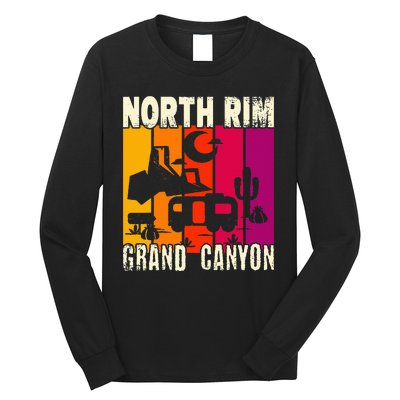 North Rim Grand Canyon Camping Long Sleeve Shirt