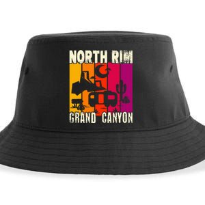 North Rim Grand Canyon Camping Sustainable Bucket Hat