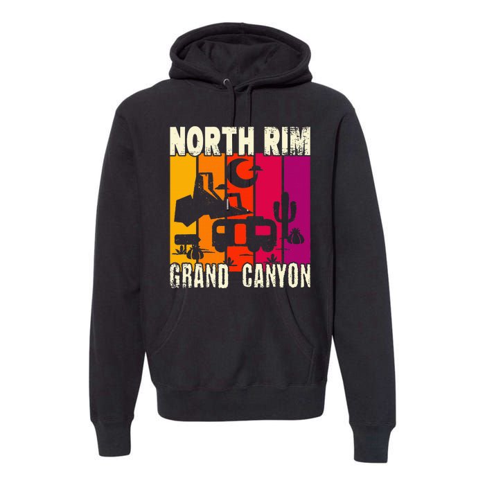 North Rim Grand Canyon Camping Premium Hoodie