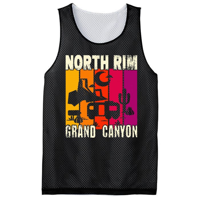 North Rim Grand Canyon Camping Mesh Reversible Basketball Jersey Tank