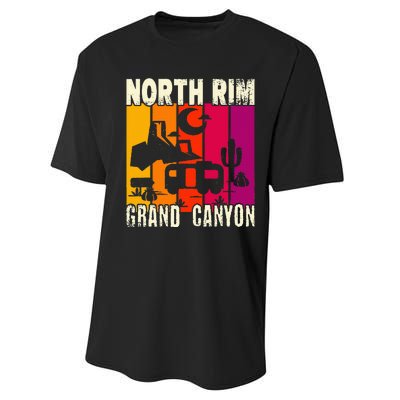 North Rim Grand Canyon Camping Performance Sprint T-Shirt