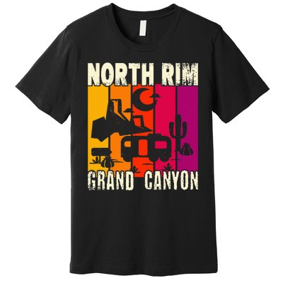 North Rim Grand Canyon Camping Premium T-Shirt