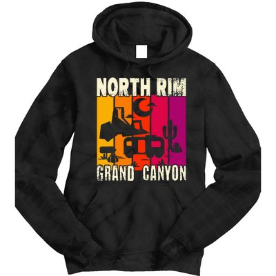 North Rim Grand Canyon Camping Tie Dye Hoodie