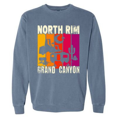 North Rim Grand Canyon Camping Garment-Dyed Sweatshirt