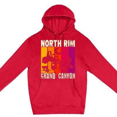 North Rim Grand Canyon Camping Premium Pullover Hoodie