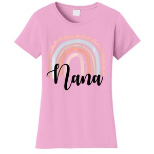 Nana Rainbow Grandma Christmas Mother's Day Women's T-Shirt