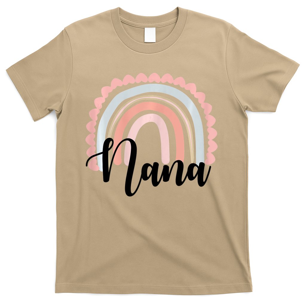 Nana Rainbow Grandma Christmas Mother's Day T-Shirt