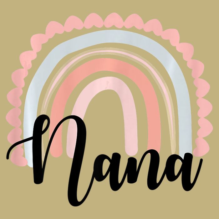 Nana Rainbow Grandma Christmas Mother's Day T-Shirt