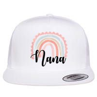 Nana Rainbow Grandma Christmas Mother's Day Flatbill Hat