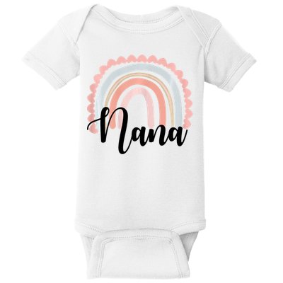 Nana Rainbow Grandma Christmas Mother's Day Baby Bodysuit