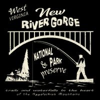 New River Gorge Appalachian Mountains Cooling Performance Crew T-Shirt