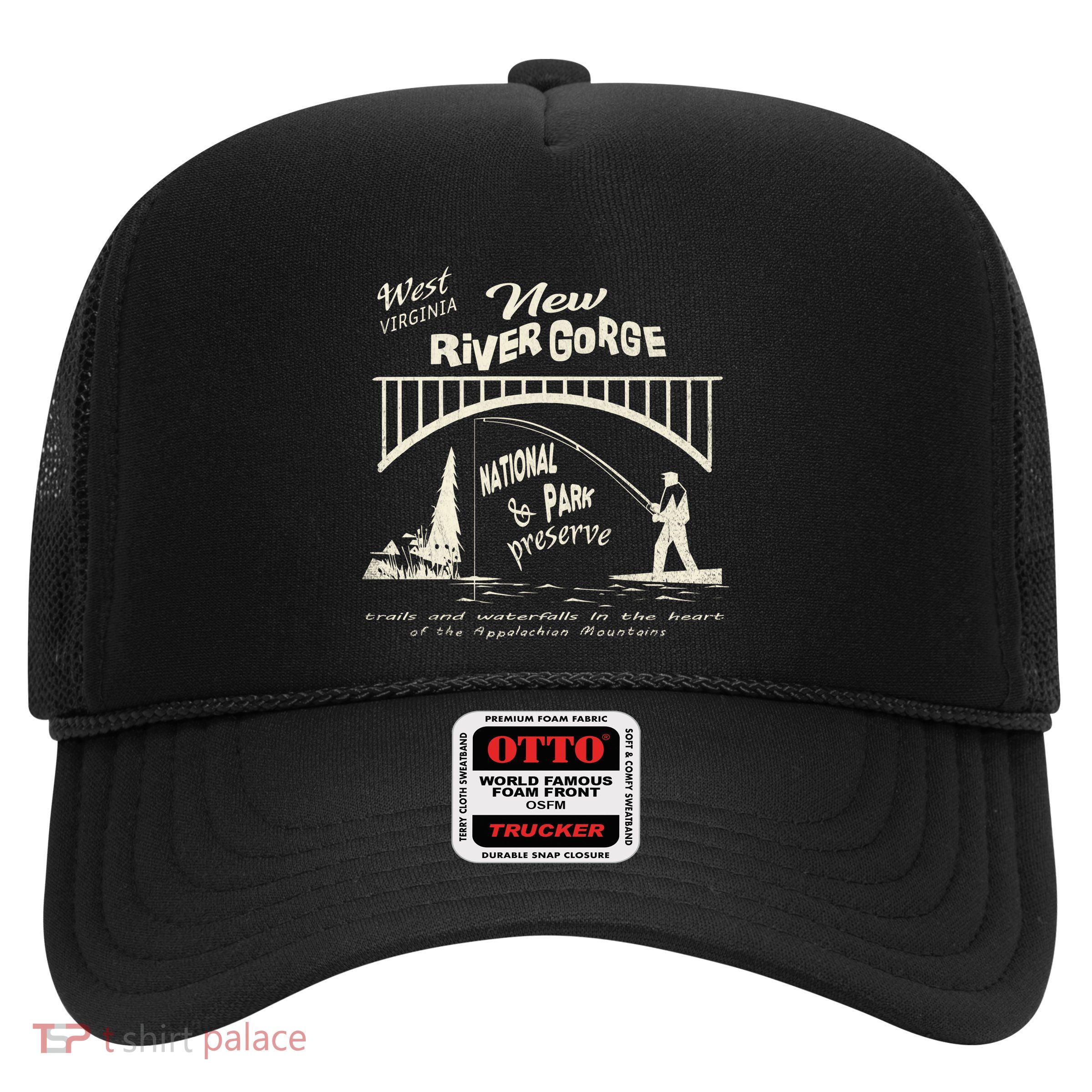 New River Gorge Appalachian Mountains Trucker Hat