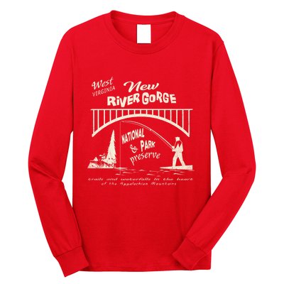 New River Gorge Appalachian Mountains Long Sleeve Shirt