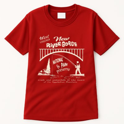 New River Gorge Appalachian Mountains Tall T-Shirt