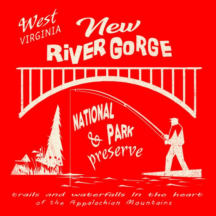 New River Gorge Appalachian Mountains 16 in Basic Backpack