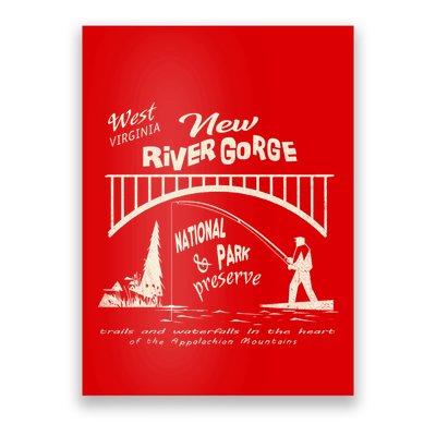 New River Gorge Appalachian Mountains Poster