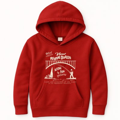 New River Gorge Appalachian Mountains Kids Hoodie