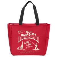 New River Gorge Appalachian Mountains Zip Tote Bag
