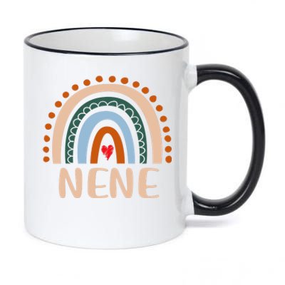 Nene Rainbow Grandma Cute Mothers Day Funny Nene 11oz Black Color Changing Mug