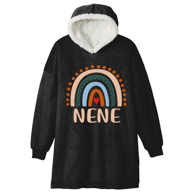 Nene Rainbow Grandma Cute Mothers Day Funny Nene Hooded Wearable Blanket