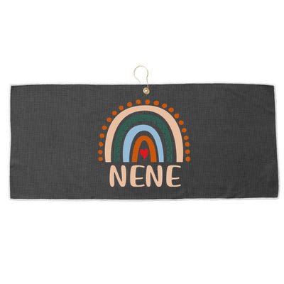 Nene Rainbow Grandma Cute Mothers Day Funny Nene Large Microfiber Waffle Golf Towel