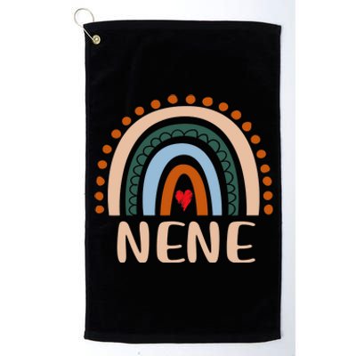 Nene Rainbow Grandma Cute Mothers Day Funny Nene Platinum Collection Golf Towel