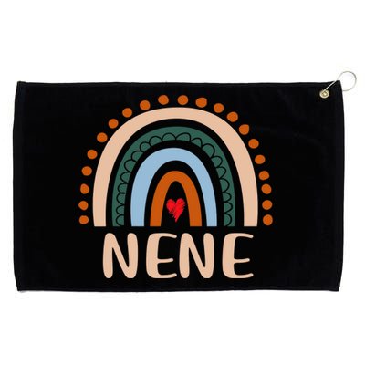 Nene Rainbow Grandma Cute Mothers Day Funny Nene Grommeted Golf Towel