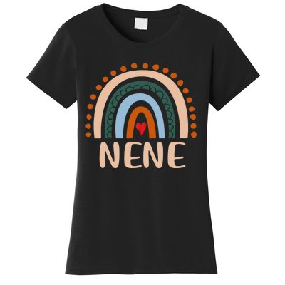 Nene Rainbow Grandma Cute Mothers Day Funny Nene Women's T-Shirt