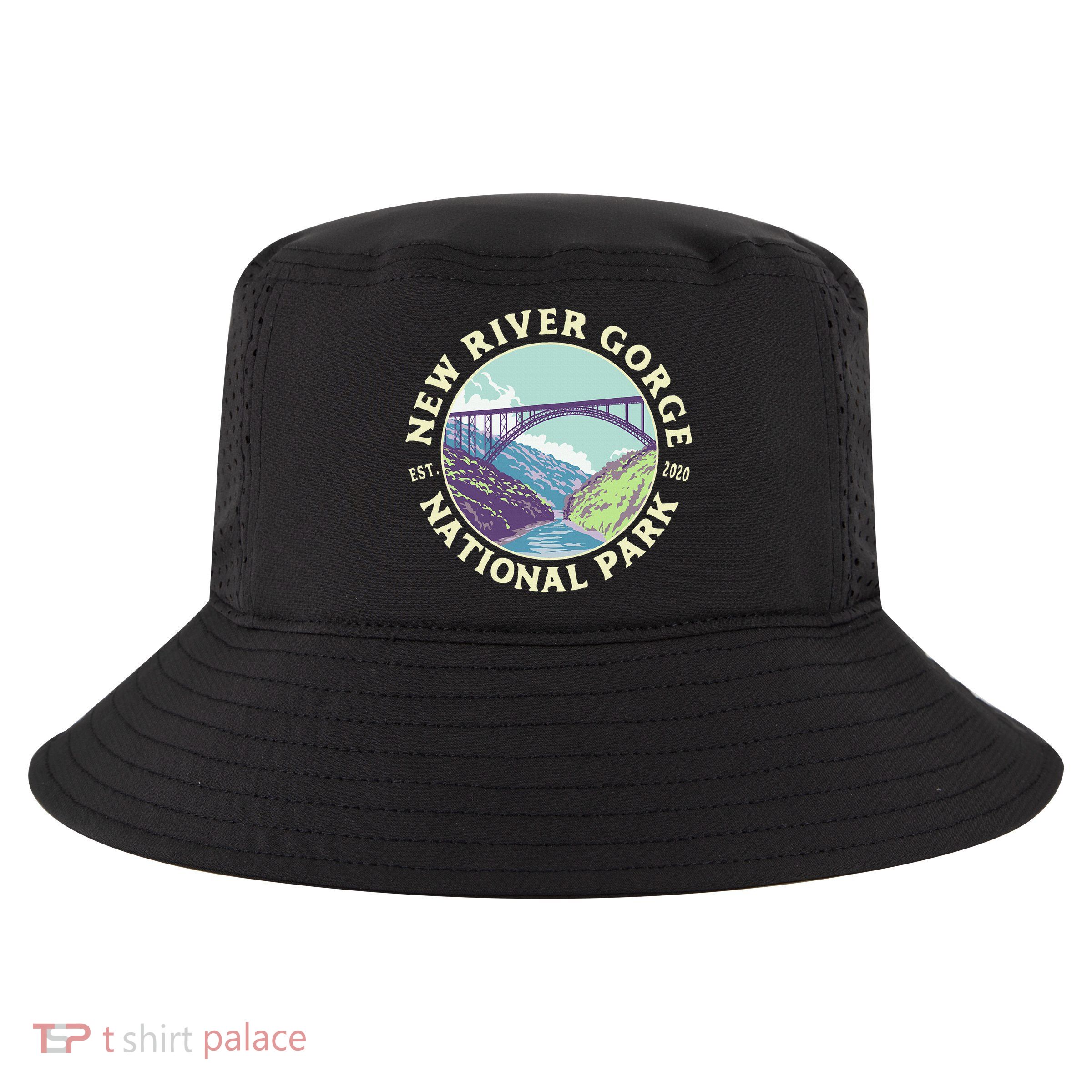 New River Gorge National Park And Preserve West Virginia Cool Comfort Performance Bucket Hat