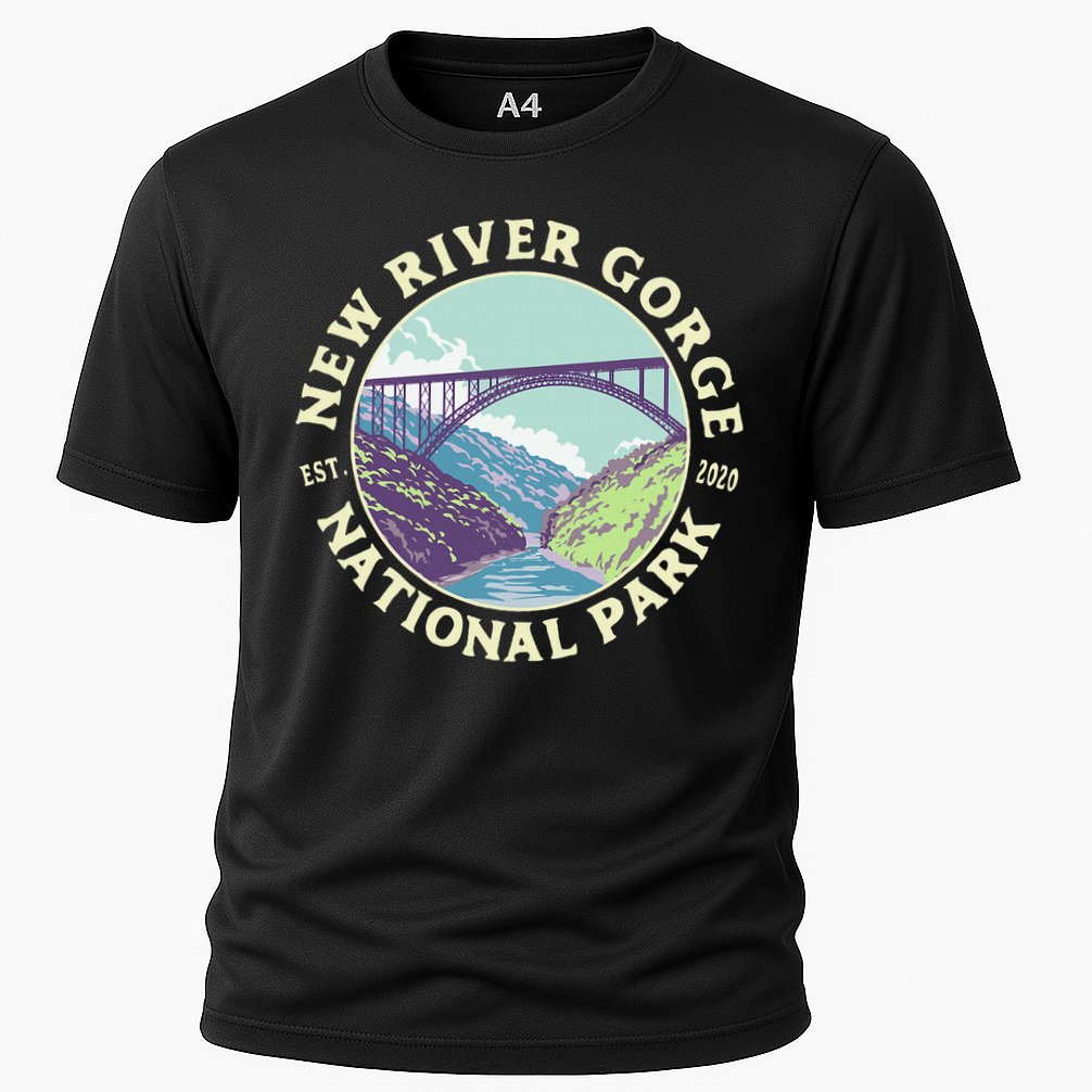 New River Gorge National Park And Preserve West Virginia Cooling Performance Crew T-Shirt