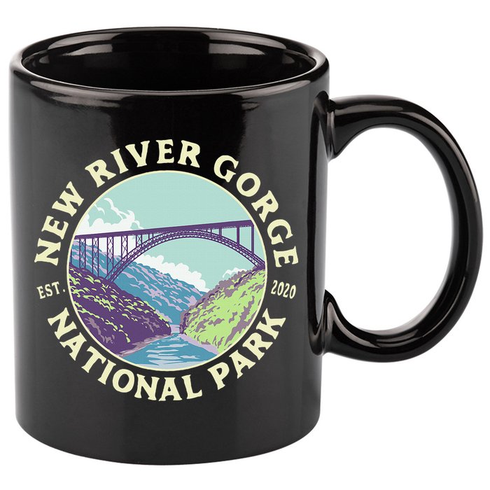 New River Gorge National Park And Preserve West Virginia 11oz C Handle Ceramic Mug
