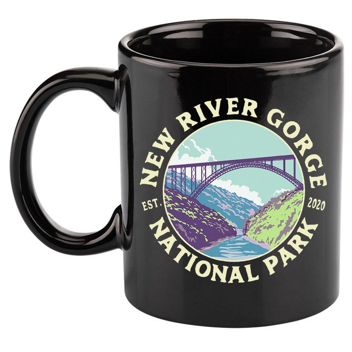 New River Gorge National Park And Preserve West Virginia 11oz C Handle Ceramic Mug