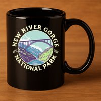 New River Gorge National Park And Preserve West Virginia 11oz C Handle Ceramic Mug