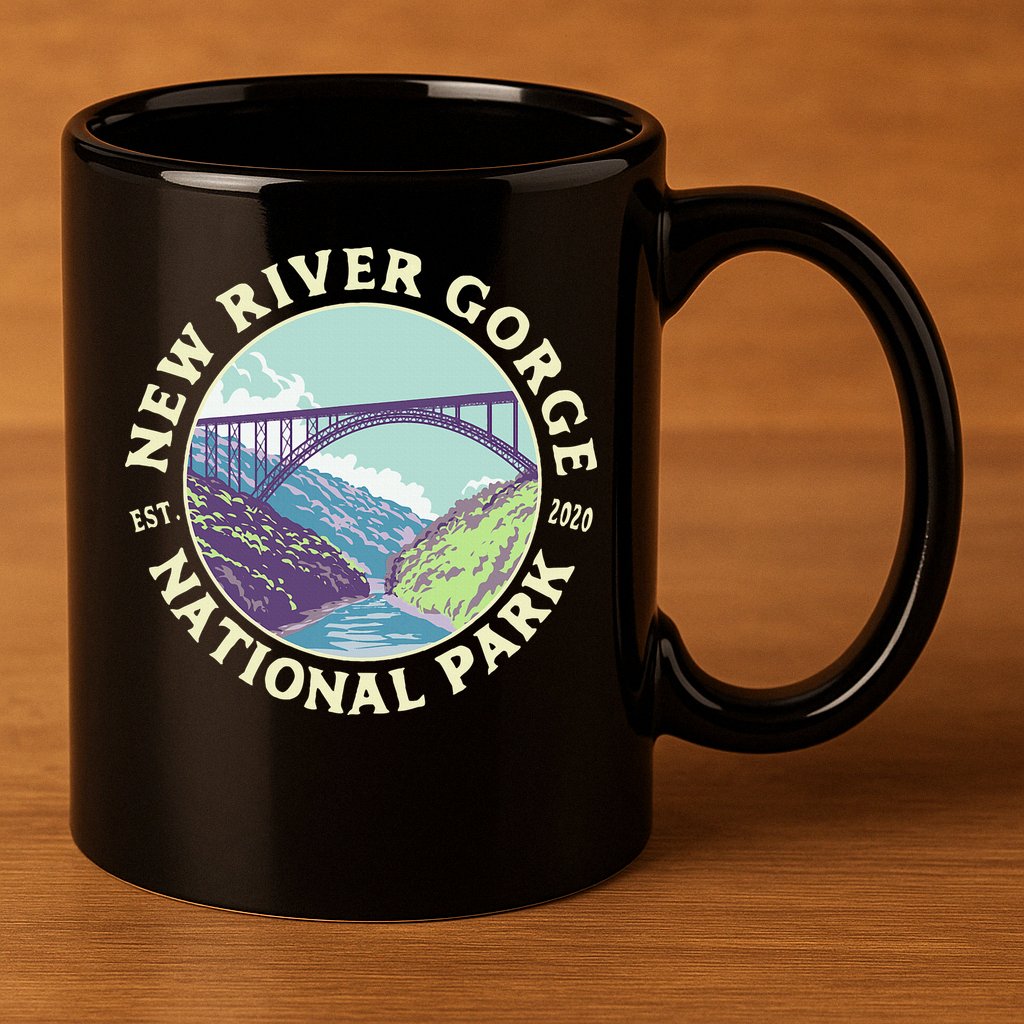 New River Gorge National Park And Preserve West Virginia 11oz C Handle Ceramic Mug