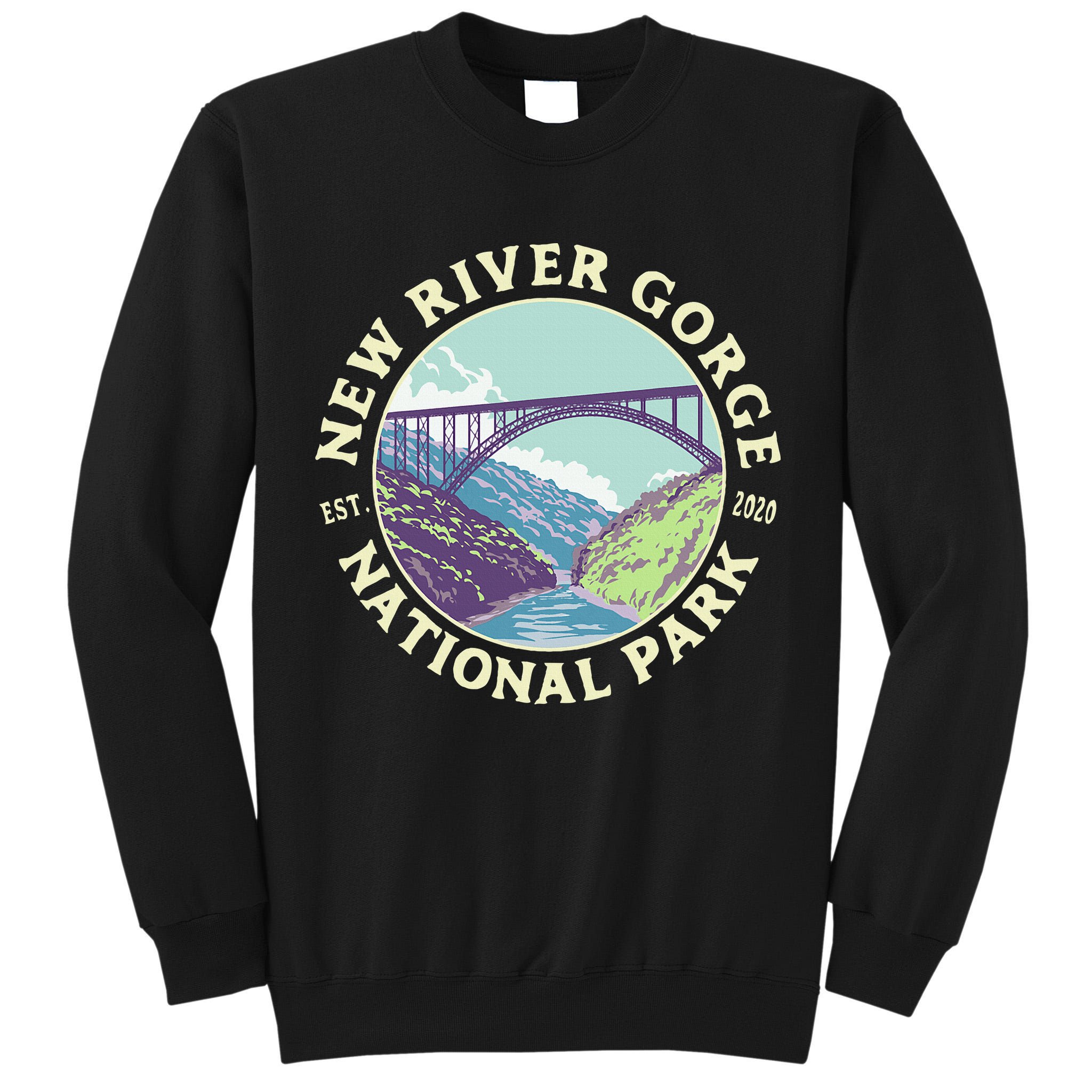 New River Gorge National Park And Preserve West Virginia Tall Sweatshirt