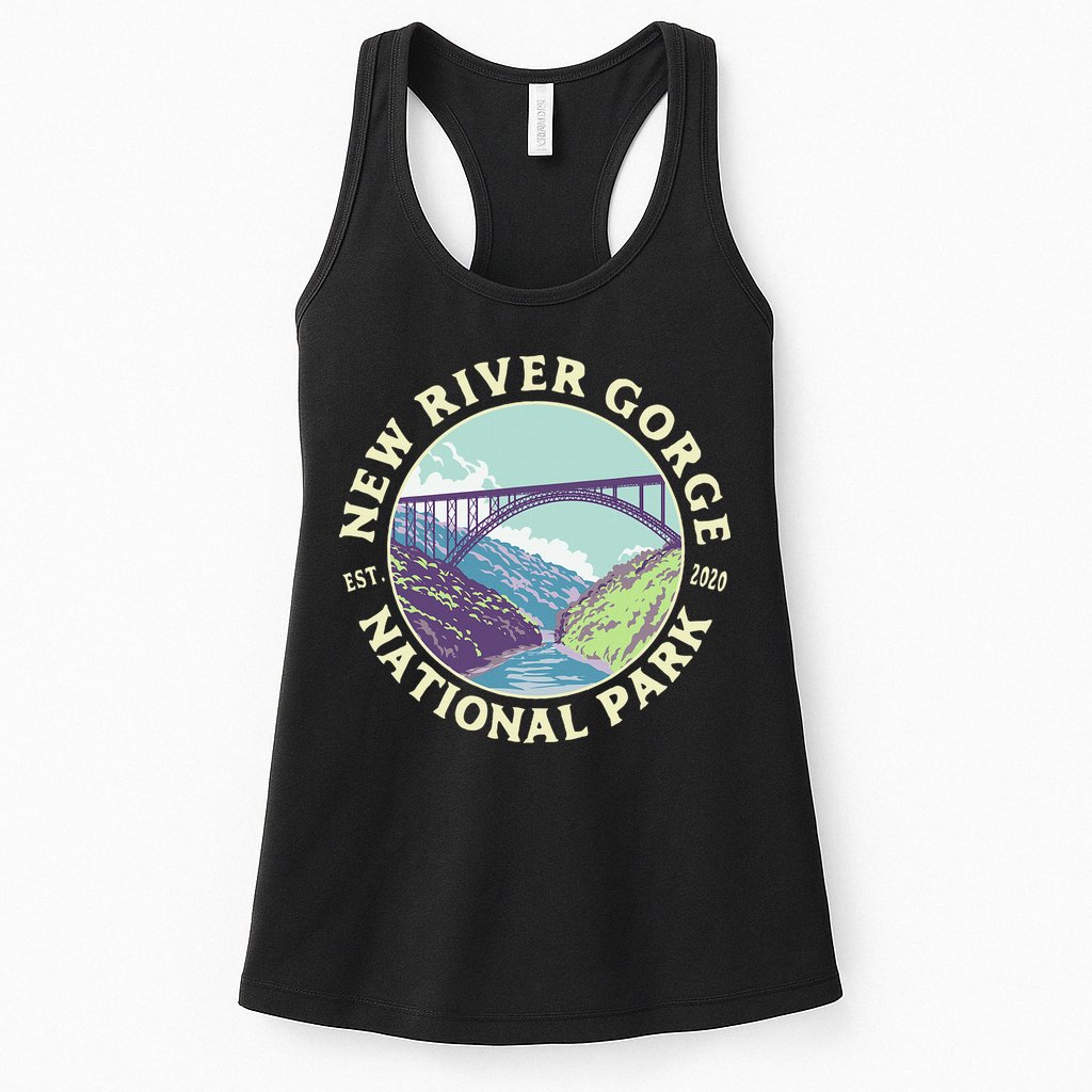 New River Gorge National Park And Preserve West Virginia Womens Tank Top