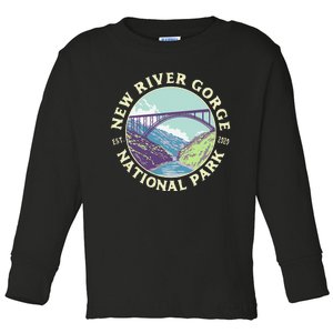 New River Gorge National Park And Preserve West Virginia Toddler Long Sleeve Shirt