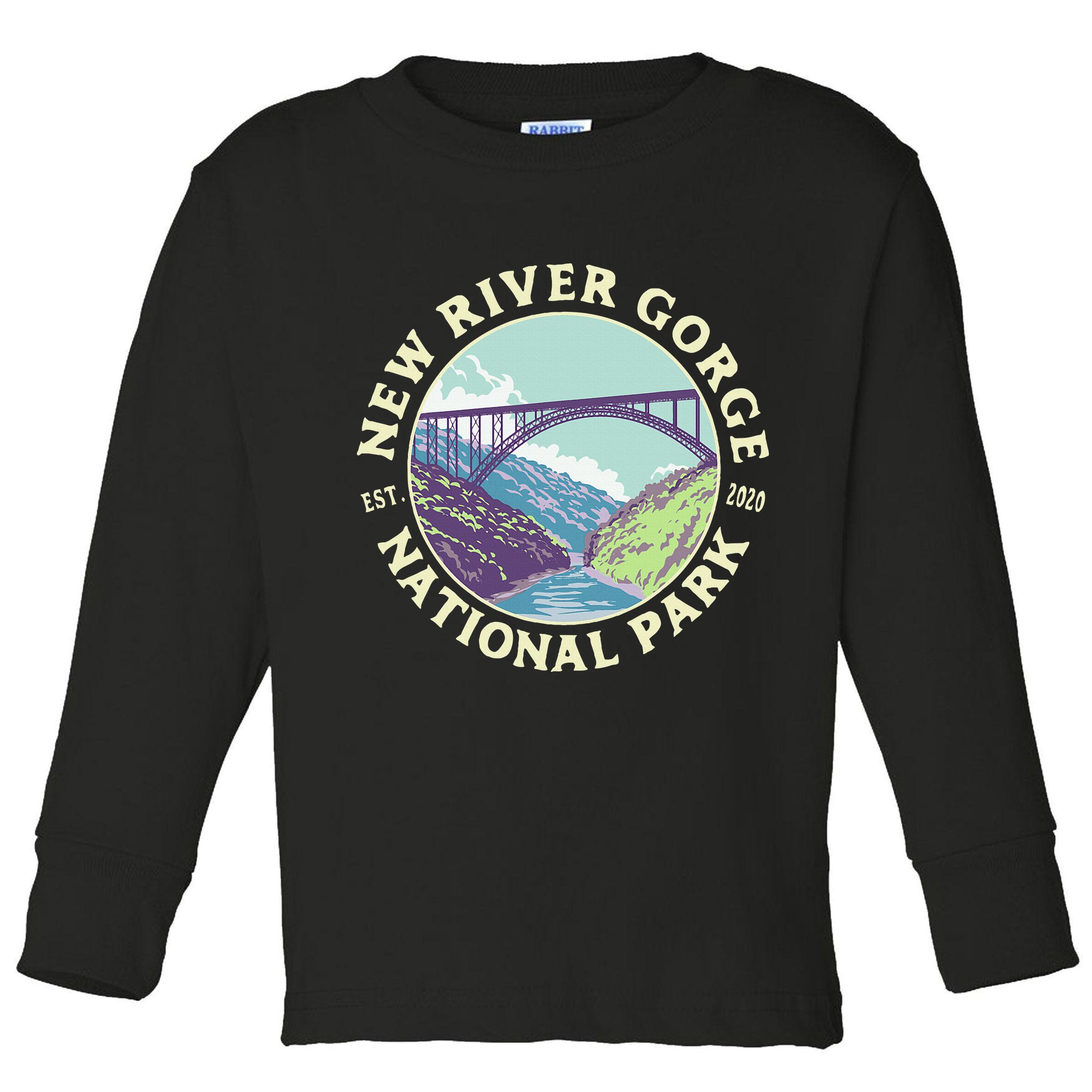 New River Gorge National Park And Preserve West Virginia Toddler Long Sleeve Shirt