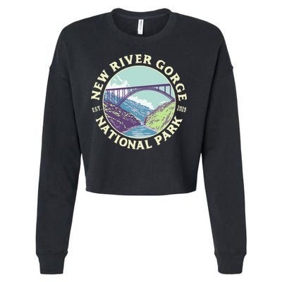New River Gorge National Park And Preserve West Virginia Cropped Pullover Crew